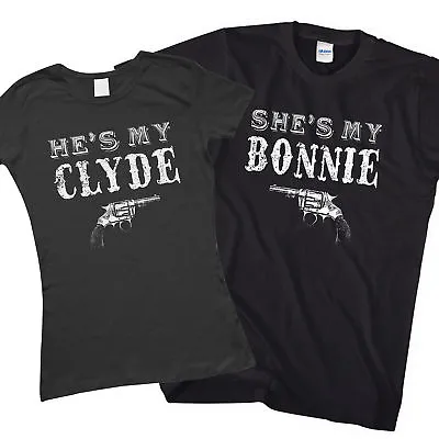 Buy Bonnie And Clyde Matching Couples T-Shirt Valentines Day Gift For Boyfriend L174 • 15.99£