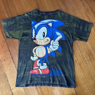 Buy Vintage Sonic The Hedgehog SEGA Mega Wear AOP T-SHIRT Size XL AUS EXCLUSIVE • 1,170.80£