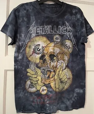 Buy Metallica T Shirt Rare Rock Metal Band Merch Tee Size Small James Hetfield • 14.50£