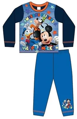 Buy Official Mickey Mouse Pyjamas Pajamas Pjs Boys Toddlers Children Kids 2 3 4 5 • 7.99£