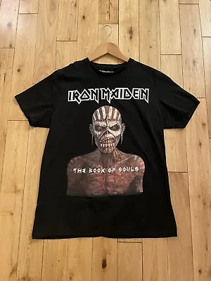 Buy IRON MAIDEN T-Shirt Large Black Graphic Print Book Of Souls Rock Band • 15£