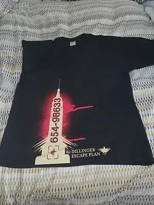 Buy Dillinger Escape Plan Shirt Black XL Tshirt. Tour Shirt. • 35£