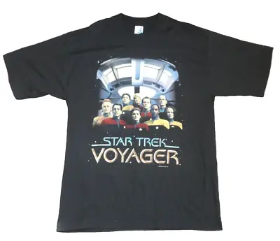 Buy Rare 1995 Large Mens Star Trek Voyager T-Shirt • 19.99£