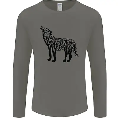 Buy Wolf Tree Animal Ecology Mens Long Sleeve T-Shirt • 11.49£