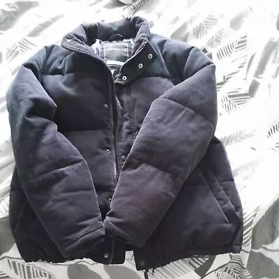 Buy Red Herring Black Padded Corduroy Jacket/Coat Size-L • 10.99£