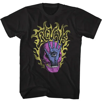 Buy Incubus Logo In Flames Skull Hand Eyeball Men's T Shirt Rock Band Music Merch • 47.95£