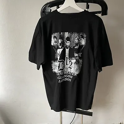 Buy Vintage D12 Tour T Shirt Size XL Rap Tee 90s 00s Eminem Slim Shady Black • 74.99£
