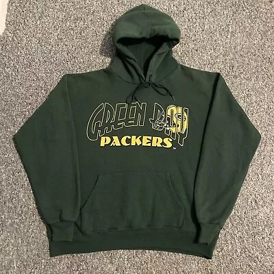 Buy VTG Nutmeg Green Bay Packers Hoodie Pullover 1990s Made In USA Men’s Large • 26.99£