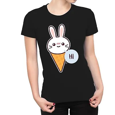 Buy 1Tee Womens Bunny Kawaii Ice Cream Cone T-Shirt • 7.99£