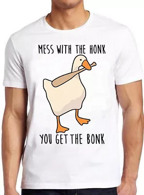 Buy Mess With The Honk You Honk Funny Goose Duck Unusual Vintage Gift T Shirt M861 • 6.35£