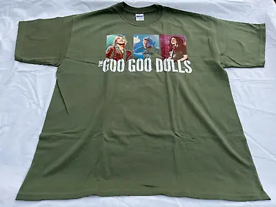 Buy Goo Goo Dolls Mens Green Tour T-Shirt Size Extra Large NEW RARE  • 23.95£