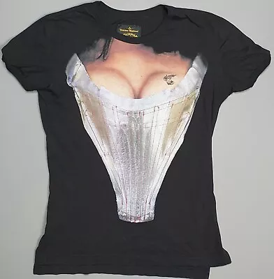 Buy Mens Vivienne Westwood Black Boucher Corset T Shirt Size Small Sara Bust • 140£