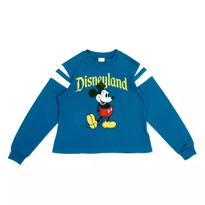 Buy Disneyland Mickey Mouse Sweatshirt Top - Crew Neck - Blue - Large - BNWT • 9.99£