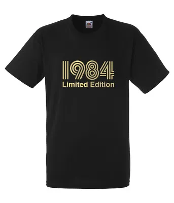 Buy 1984 Limited Edition Gold Design Men's Black T-SHIRT • 10.99£