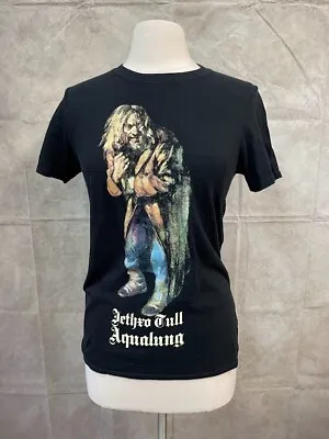 Buy Jethro Tull 2020 Aqualung - Gildan Women's Black Graphic T-Shirt Size S • 23.69£