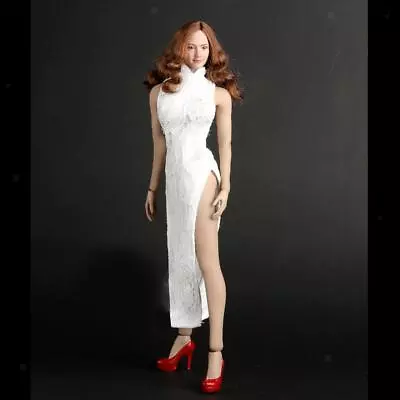 Buy 1/6 Chinese Cheongsam White Lace Dress Clothes For   Figure Doll • 7.87£