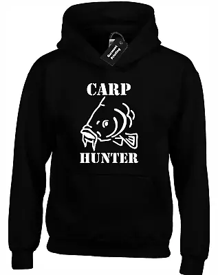 Buy Carp Hunter Hoody Hoodie Carp Fishing Fisherman Angling Clothing Top • 16.99£