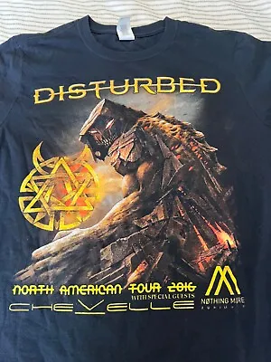 Buy Disturbed Chevelle Tour Shirt Medium 2016  Nothing More Concert Merch • 14.20£