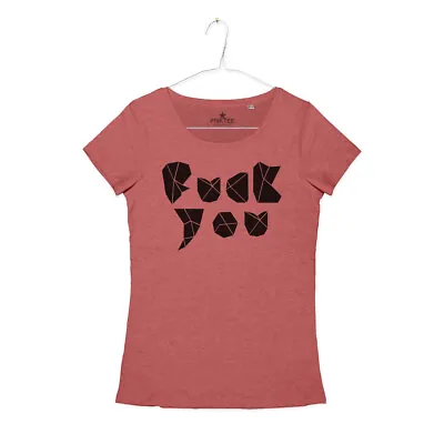 Buy Women's Written Fuck You Lettering Tattoo Irreverent Rebel T-Shirt Girl • 23.63£