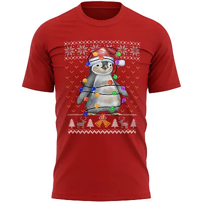 Buy Penguin Christmas Fairisle T Shirt For Men Shirt Wildlife Animal Him Funny Xm... • 14.99£