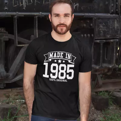 Buy MADE IN 1985 T-SHIRT (Tee Birthday 80s Gift Dad Mom Present Celebration Son) • 13.49£