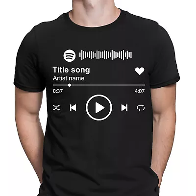 Buy Personalised Artist Song Music Concert Gift Musical Mens T-Shirts Tee Top #UJG1 • 9.99£