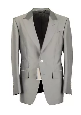Buy TOM FORD Atticus Silver Sport Coat Size 46 / 36R U.S. Jacket Blazer  New With... • 1,349.10£