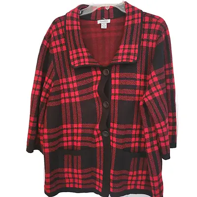 Buy Hampshire Studios Red And Black Checkered Jacket • 13.49£