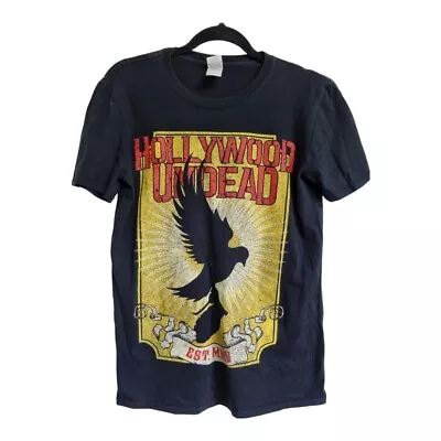 Buy Hollywood Undead Black/graphic T Shirt On A Gildan Tag.Sz Medium • 25£
