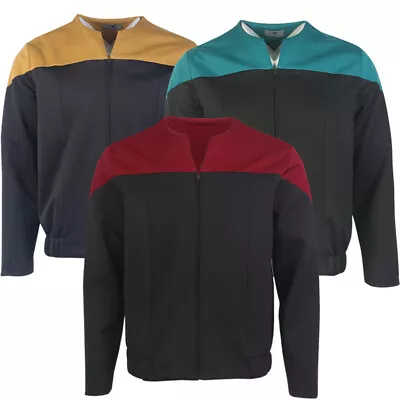 Buy For DSN Commander Gold Blue Uniform Voyager Starfleet Jacket Costume • 34.50£