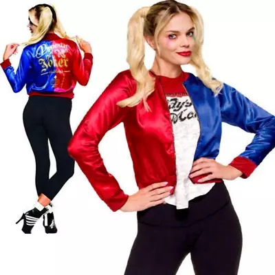 Buy Official Adults Halloween Suicide Squad Harley Quinn Costume Fancy Dress UK S • 12.99£