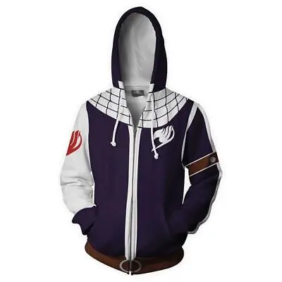 Buy Men's And Women's Hooded Jackets 3D Anime Zippered Hoodie Cosplay Clothing • 28.66£