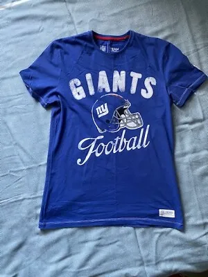 Buy New York Ginats Tee Shirt.  NFL Team Apparel Size M 19 Inches Pit To Pit • 5.99£