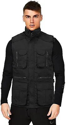 Buy Mens Bodywarmer Workguard Padded Gilet Body Warmer Multi Pocket Jacket Lads Guys • 22.45£