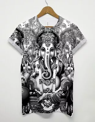 Buy B+W Ganesh All Over T Shirt Top Women Indie Hipster Tee Shop Man Baggy Grunge • 20£