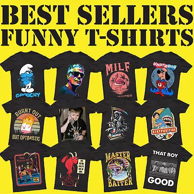 Buy Funny T-Shirt Joke Comedy Humor Memes Novelty Mens T Shirts Tee Top #MVP #PR #2 • 5.49£