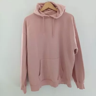Buy New Look Womens Pink Cotton Pullover Hoodie Size Medium Uk 12 - 14 Sweatshirt • 6.99£