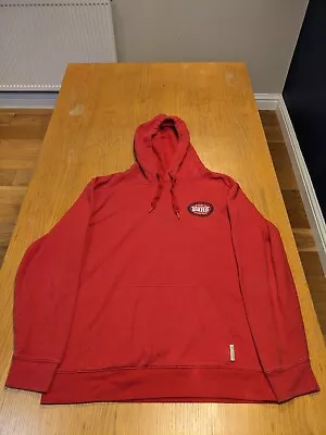 Buy Vans Off The Wall Size M Red Pullover Hoodie Pouch Pocket Big Spell Out Logo • 14.99£