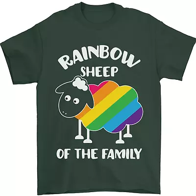 Buy LGBT Rainbow Sheep Funny Gay Pride Day Mens T-Shirt 100% Cotton • 10.48£