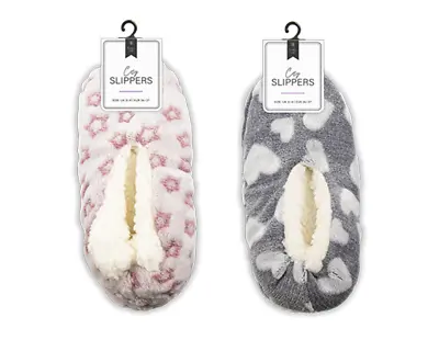 Buy Ladies Slippers Soft Comfortable Warm Slippers House Slip Grip Bottoms Gift Idea • 8.99£