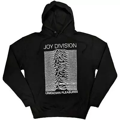 Buy Joy Division Unisex Pullover Hoodie: Unknown Pleasures FP - Black Cotton • 27.99£
