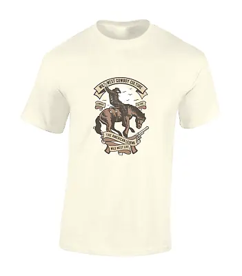 Buy Wild West Cowboy Culture Mens T Shirt Funny Cool Cowboys Design Top • 9.99£