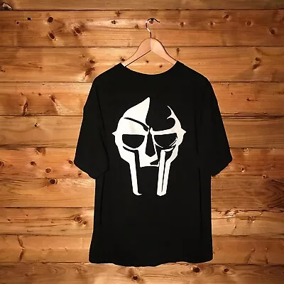 Buy 2017 The Hundreds X MF DOOM Mask T Shirt Tee Black White Mens Size XL Rap Hiphop • 69.99£