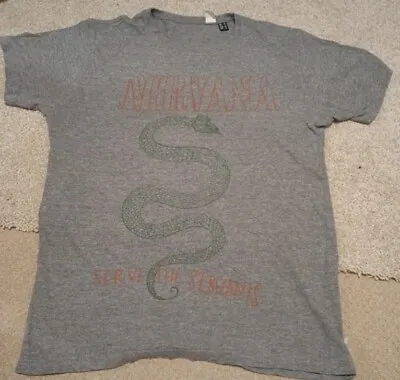 Buy Nirvana T Shirt Serve The Servants Grunge Rock Band Merch Tee Size S Kurt Cobain • 14.50£