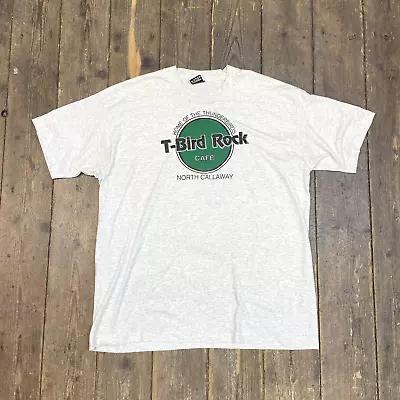 Buy T-Bird Rock Cafe T-Shirt Thunderbirds Graphic Single Stitch Tee Grey, Mens XL • 20£