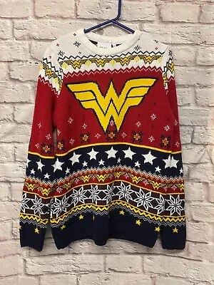Buy Wonder Woman Christmas Jumper,Size Medium,Colour Multicoloured • 20£