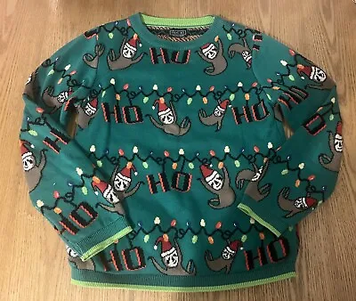Buy Next Boys Christmas Xmas Jumper Sweater Top Knit 8 Years  • 8£