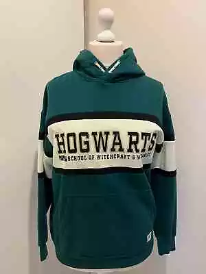 Buy H&M Harry Potter Green Hoodie | Hogwarts Crest | Size 14+ | Kids Wizardry Appare • 4£