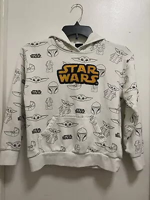 Buy Star Wars Mandalorian Grogu Embroidered Hoodie Sweatshirt Boys Youth Size S • 7.09£
