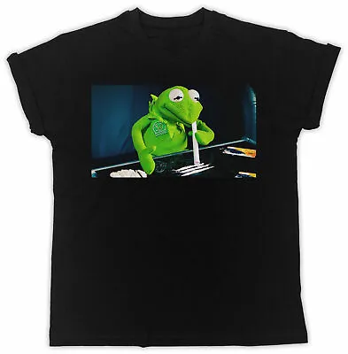 Buy Kermit Cocaine T-shirt Retro Poster Tee Unisex Black Men Jap Cool Fashion Frog  • 9.99£
